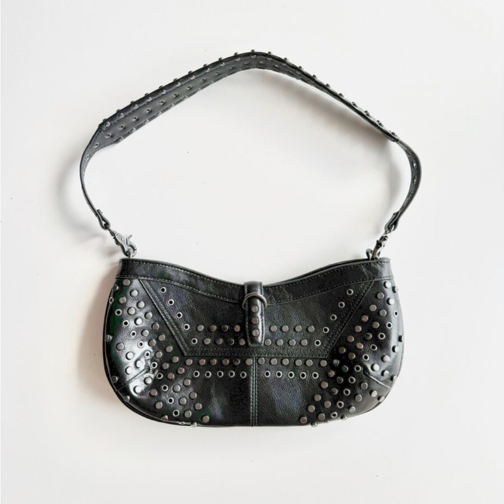 ZARA black studded purse